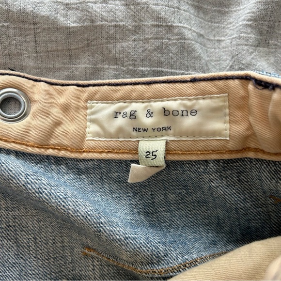 Rag & Bone real cow fur patch jeans - Size 25 (Fits 29” Waist) - Picture 6 of 10